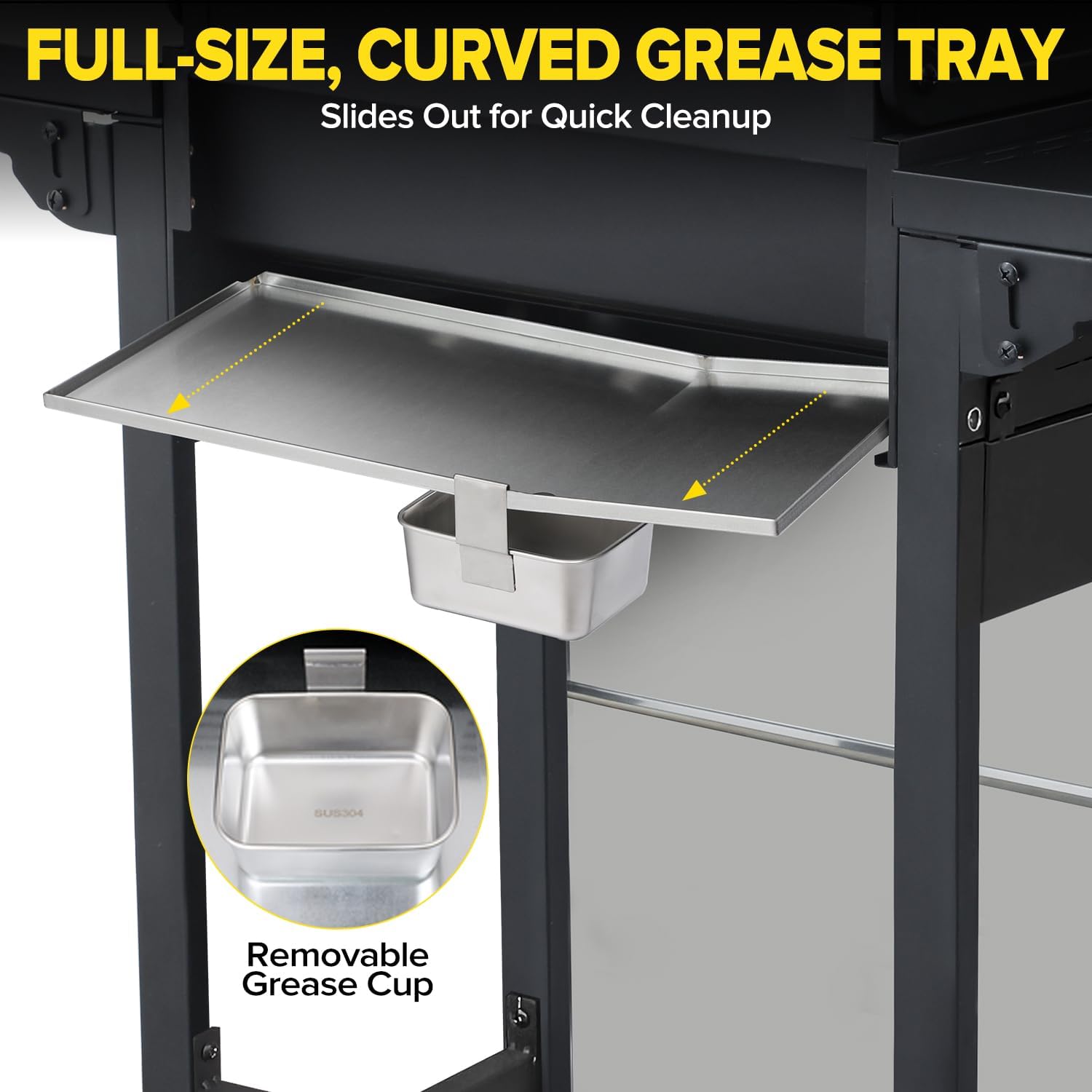 Detalle de IdeaMaxx propane grill, 322 sq. in. cooking area