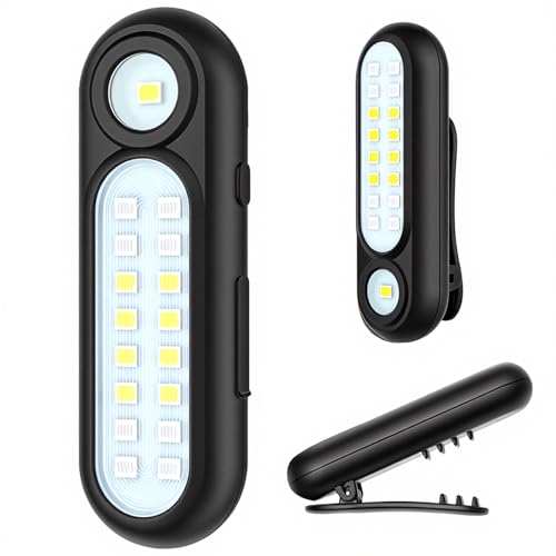 Detalle de Yaklim Clip on Flashlight: Rechargeable Running Light for Runners and Dog Walking