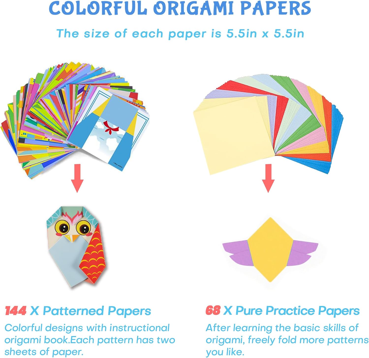 Thumbnail 3 de Origami Kit for Kids, 212 Sheets