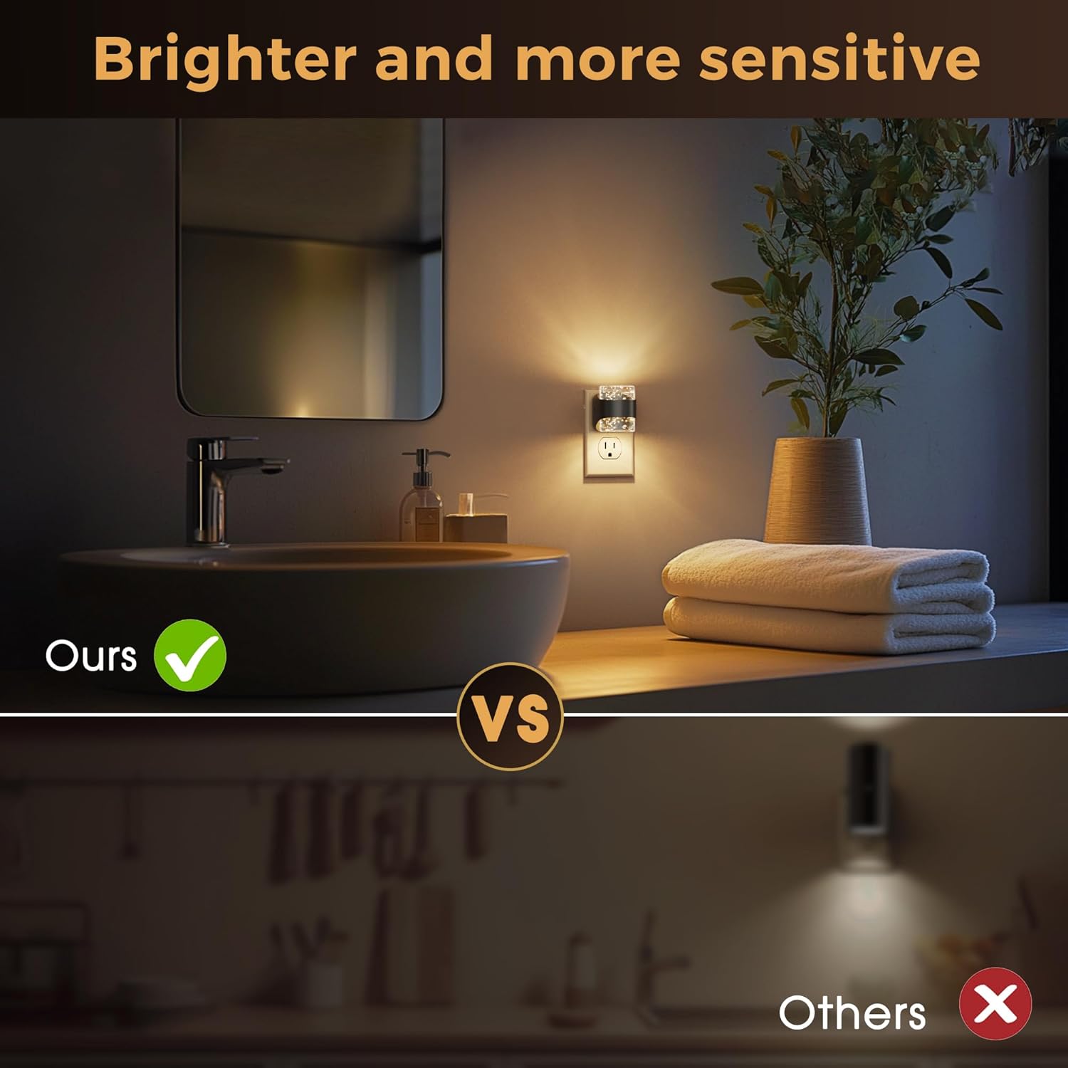 Thumbnail 4 de L LOHAS Bubble LED Night Light with 3 CCTs, Dimming, and Dusk-to-Dawn Sensor