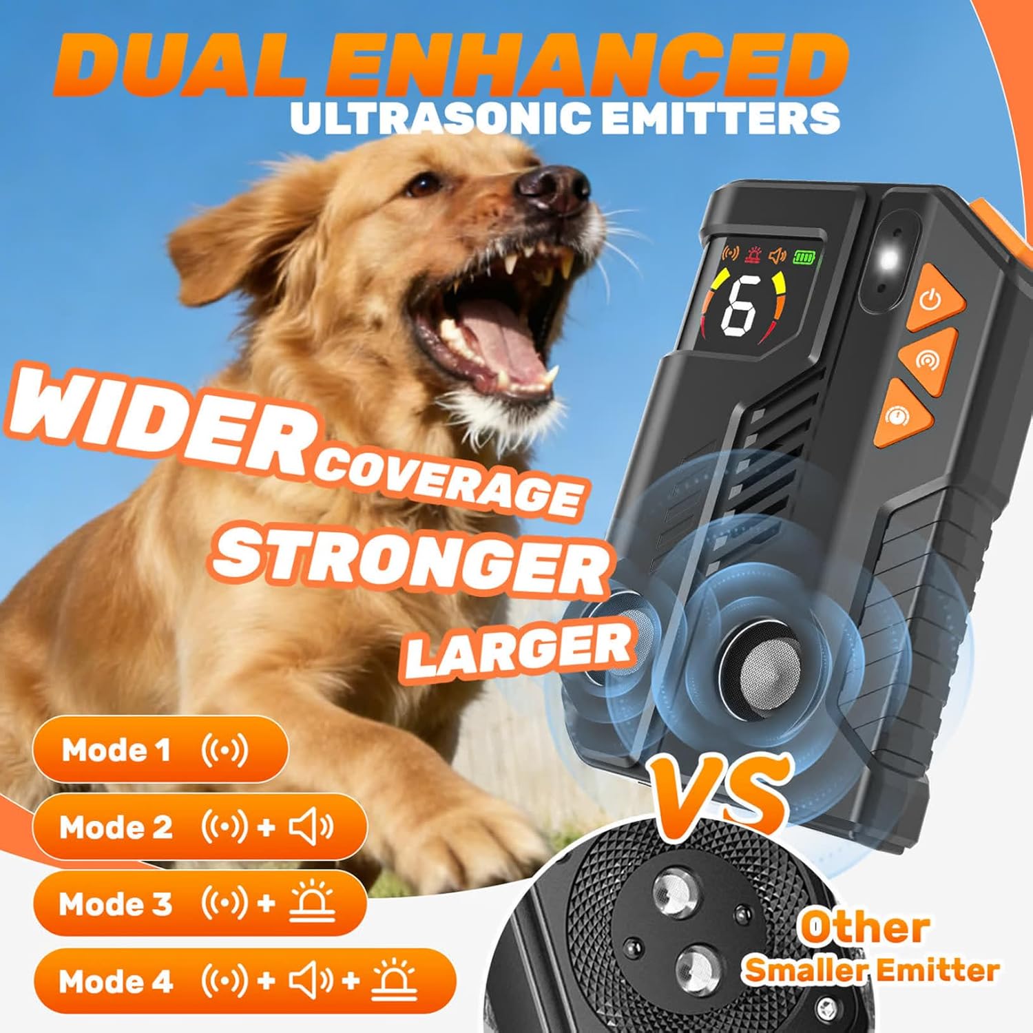 Thumbnail 2 de Holercoco 2026 Anti Barking Device for Dogs with AI Detection (IPX6, 4 Modes, Rechargeable)