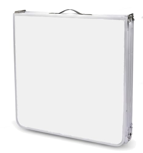 Thumbnail 2 de BARGAIN FACTORY Folding Table 4ft Heavy Duty – Sturdy Aluminium Frame, Portable, Waterproof Top