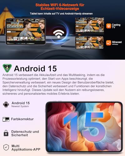 Detalle de GOODTEL Tablette Android 15, 22 Go, 5G ⚙