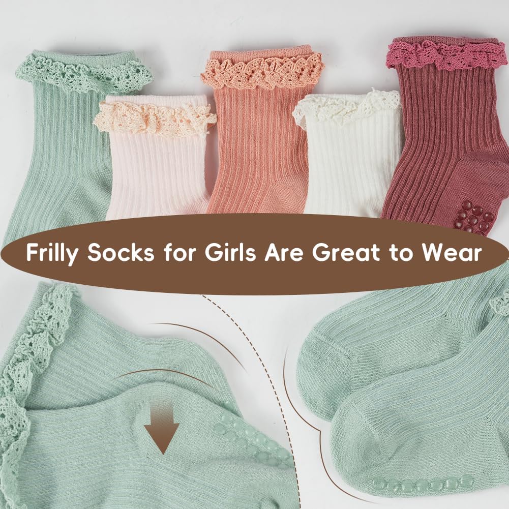 Thumbnail 3 de Chaussettes à nœud dentelle Aolso pour filles