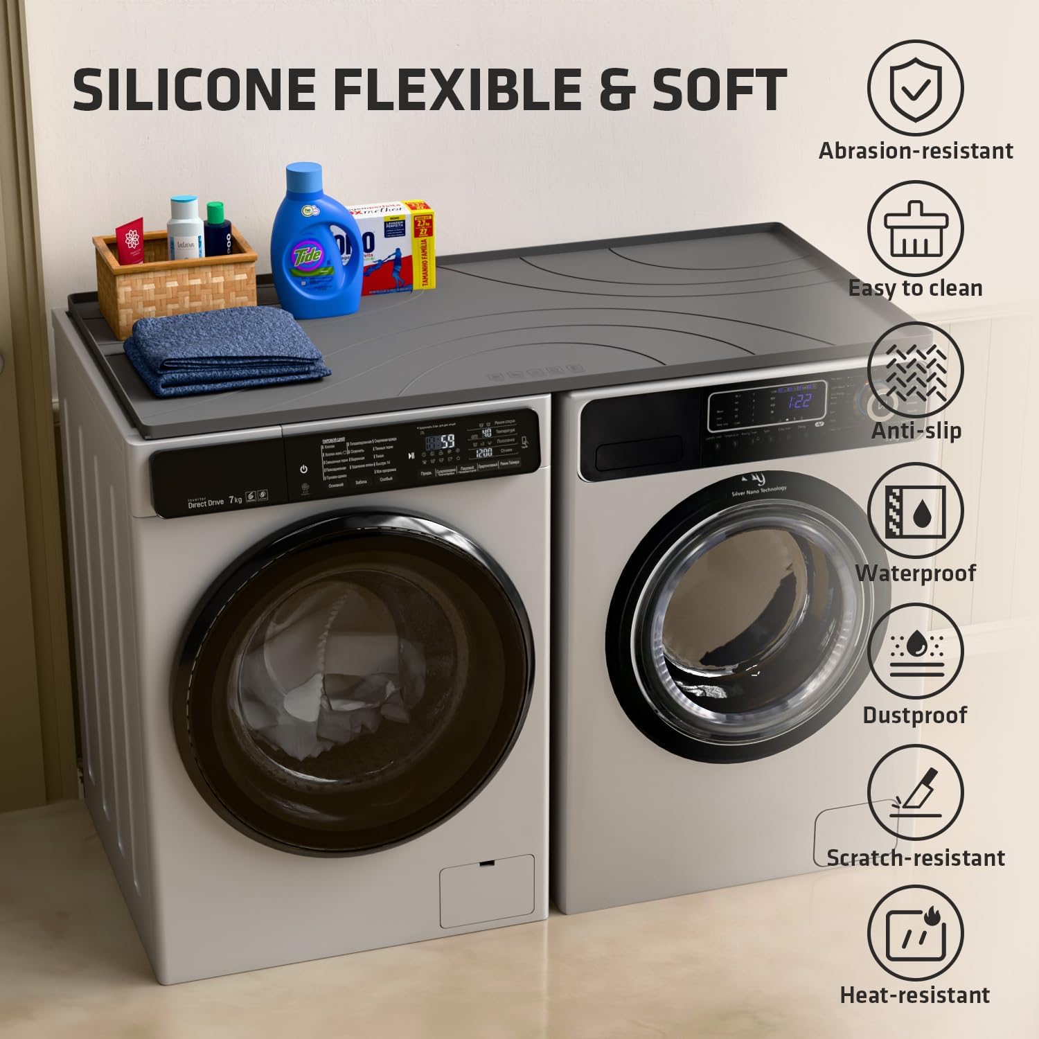 Detalle 2 de EWX Washer and Dryer Top Cover 53.5 x 26.8 in
