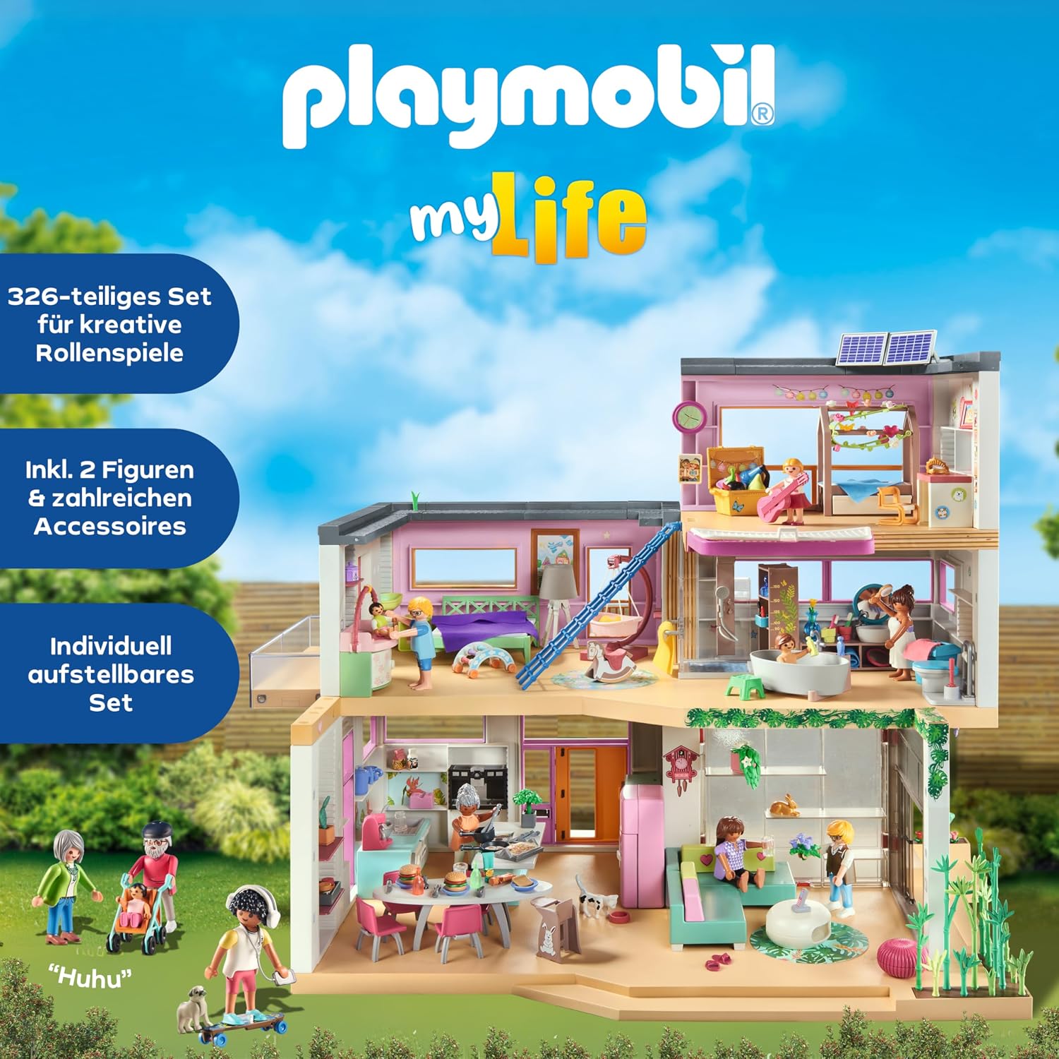Thumbnail 3 de PLAYMOBIL MyLife 71607 Wohnhaus mit Wintergarten – inkl. zwei Figuren