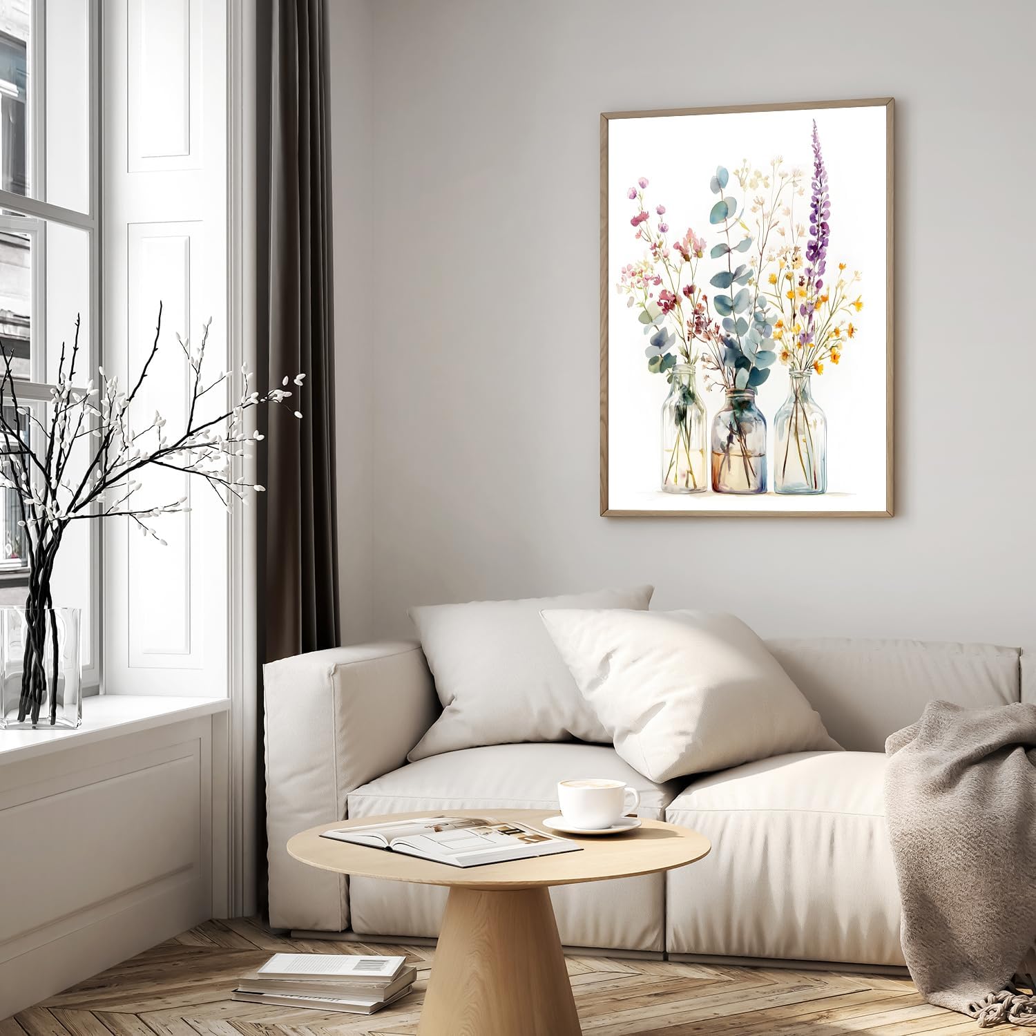 Thumbnail 6 de ShengDexin Malen nach Zahlen Erwachsene Blumen – DIY Paint by Numbers Set (40 x 50 cm)