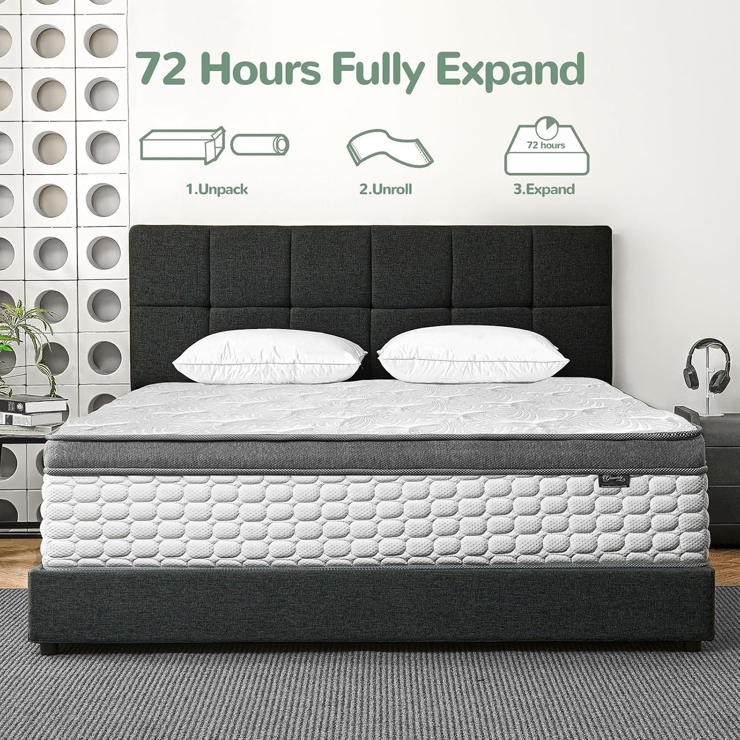 Thumbnail 6 de Giovanly 10 Inch Double Hybrid Mattress 135x190 cm