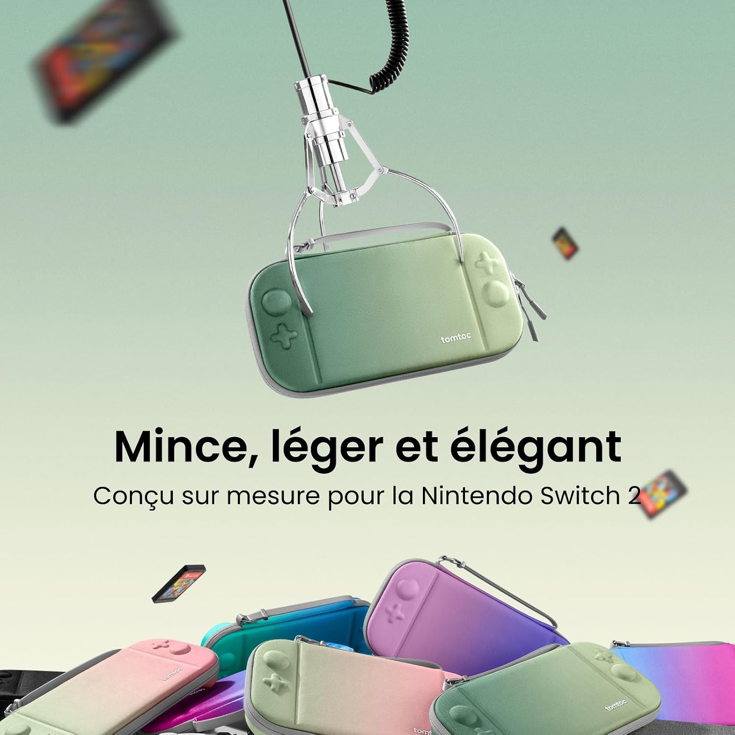 Detalle 2 de tomtoc Étui pour Nintendo Switch 2 12 jeux