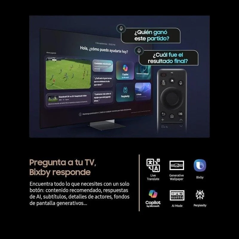 Detalle de Samsung Neo QLED TQ75QN74FATXXC 75" | 4K Ultra HD Smart TV con Mini LED y HDR10+