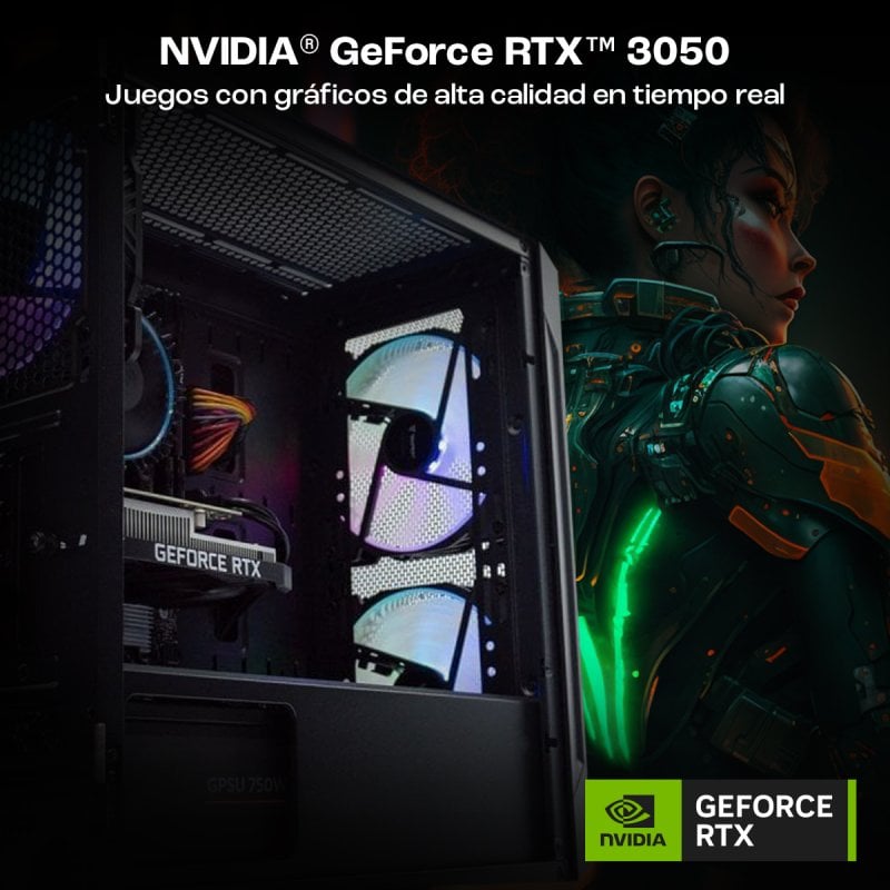 Thumbnail 2 de PcCom Lite: Ryzen 5 5500, 16 GB RAM, 500 GB SSD y RTX 3050 — gaming y productividad a buen precio