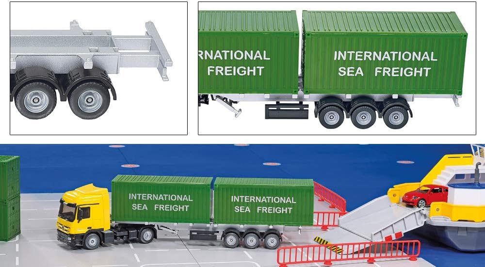 Thumbnail 5 de siku 3921 LKW mit Container 1:50 Gelb Grün