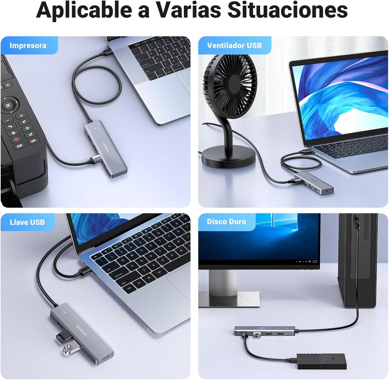 Thumbnail 5 de UGREEN Hub USB 3.0 Multipuerto 5Gbps para PC y Consolas ⚡