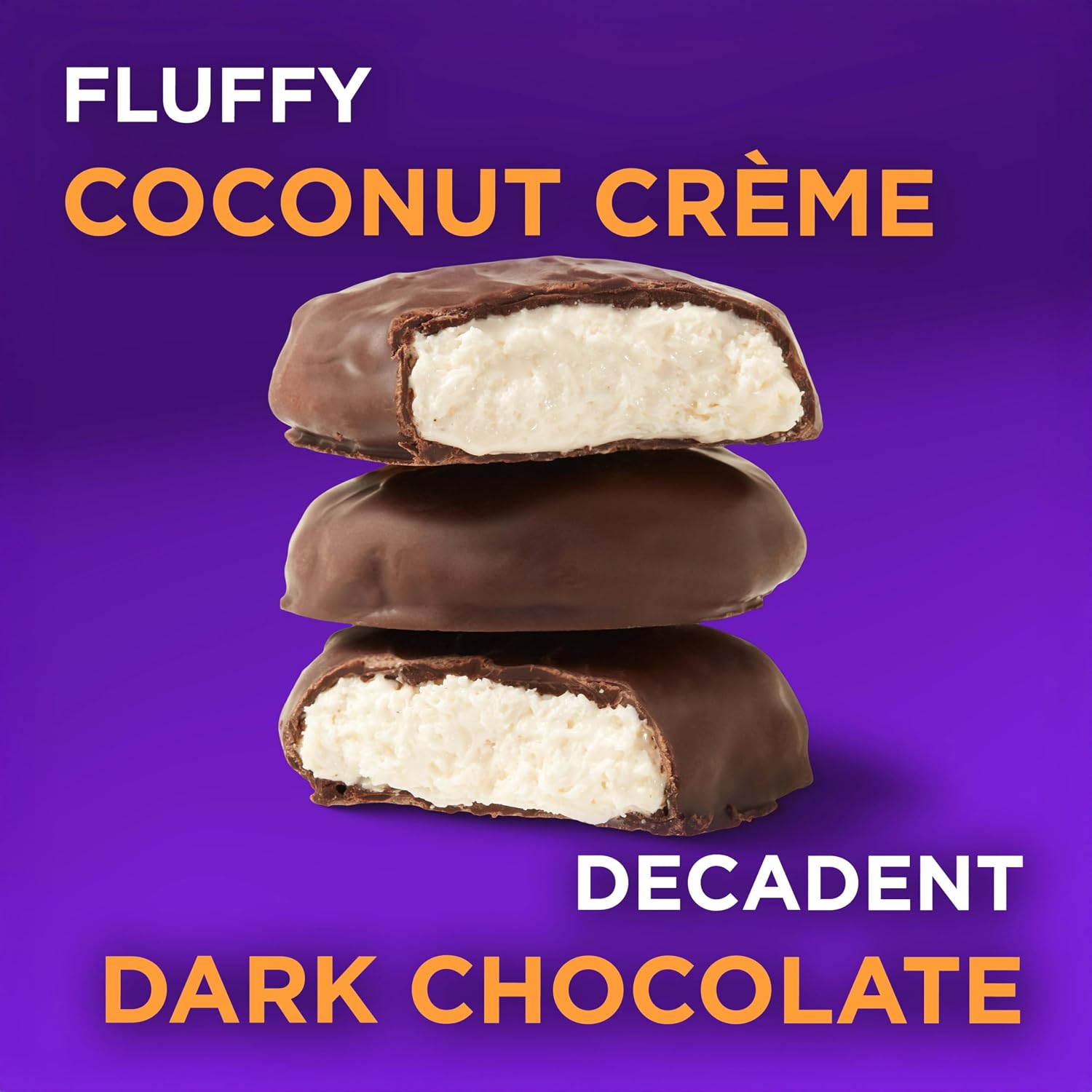 Thumbnail 5 de Russell Stover 10000458 Halloween Dark Chocolate Coconut Crème Pumpkin Candy, 1.3 oz., 18-Pack