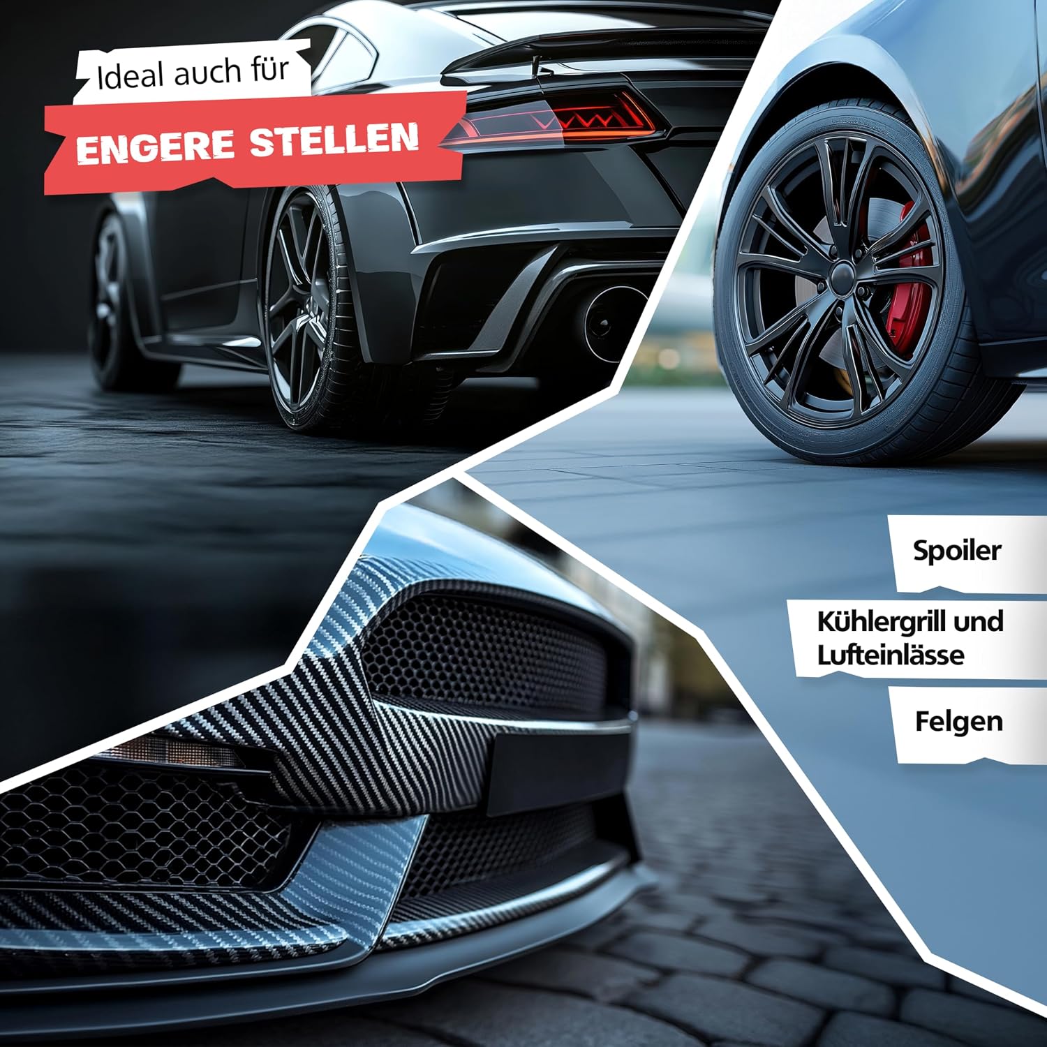 Detalle de SPRINGER ZX1000 Autowaschhandschuh – 100% kratzfrei, Mikrofaser für sanfte Fahrzeugreinigung
