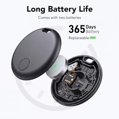 Detalle de aowoka Smart Tracker Tags 4 pezzi per Android & iOS: localizzazione Bluetooth senza abbonamento