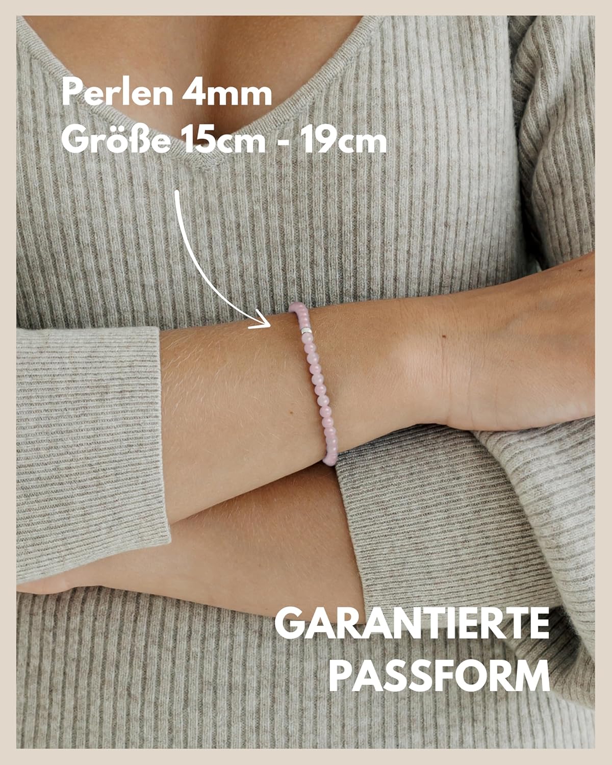 Thumbnail 4 de GD GOOD.designs Perlenarmband Damen Naturstein 15–19 cm