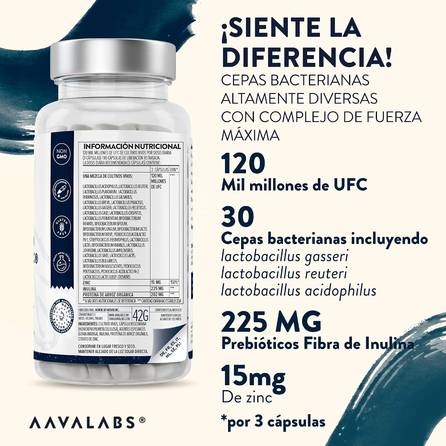 Detalle 2 de Probioticos Intestinales Premium con Zinc y 30 Cepas