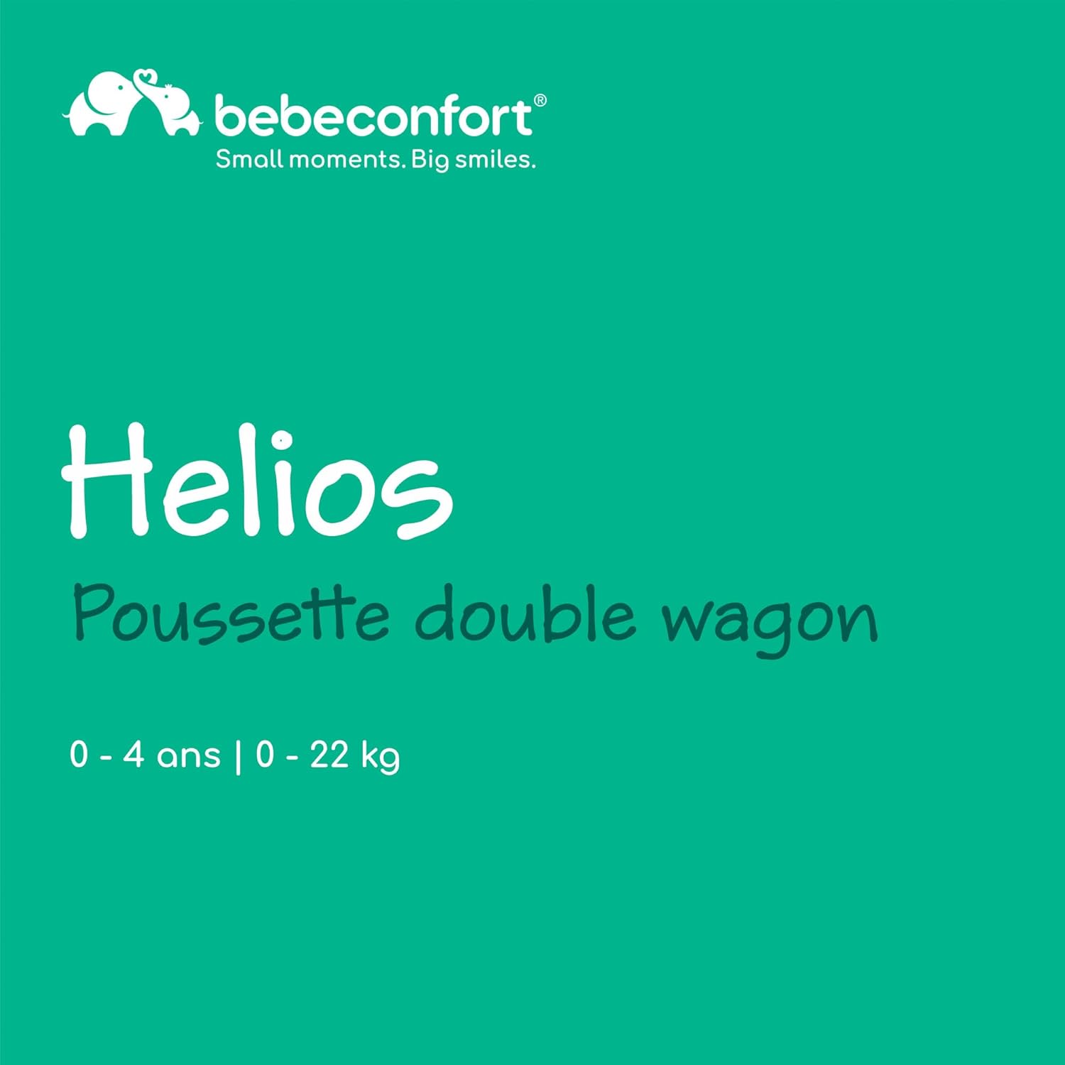 Thumbnail 1 de Bebeconfort Helios : Poussette double dès la naissance, tout-terrain et compacte