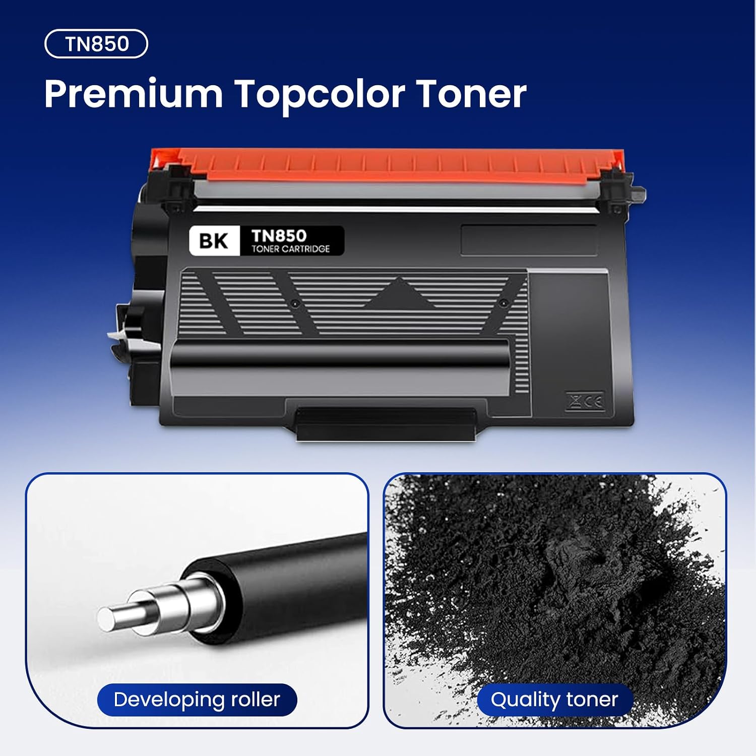 Thumbnail 4 de Topcolor Black Toner Cartridge TN850