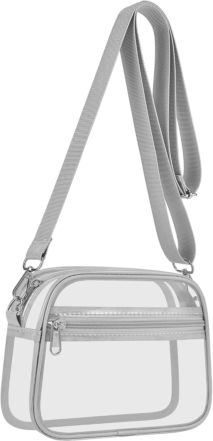 Detalle de USPECLARE Clear Stadium Bag, 0.4 mm PVC with Adjustable Strap