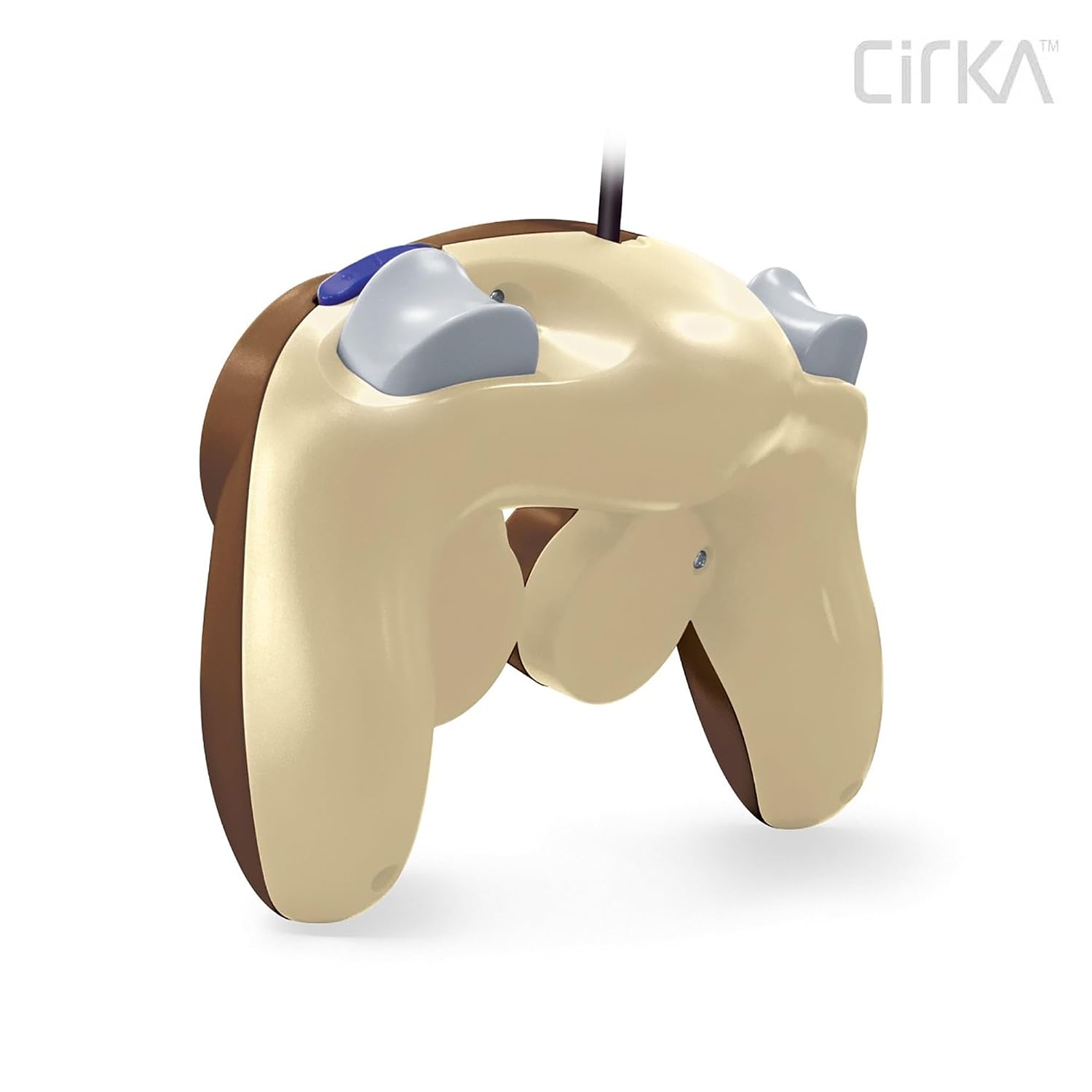 Detalle de Cirka Wired GameCube Controller for GameCube (GC) / Wii — Brown Beige