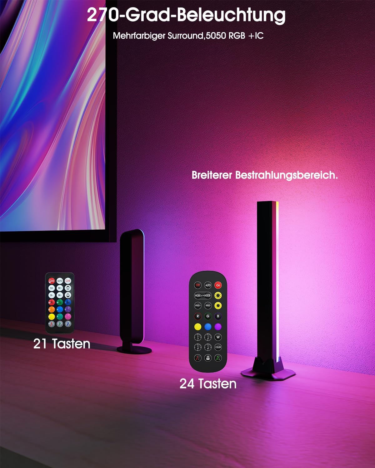 Thumbnail 1 de loyal LED RGB Lightbar 2 Stück