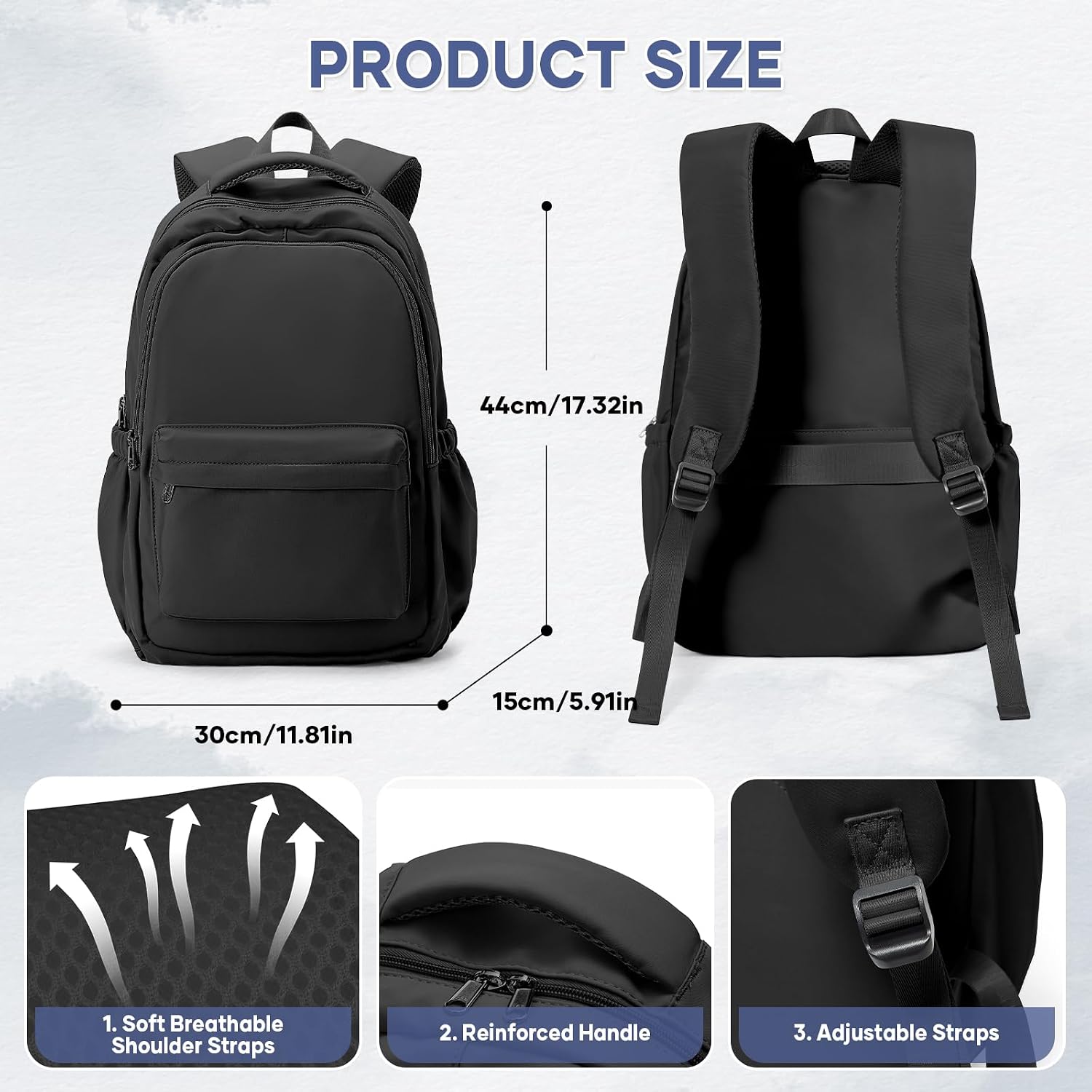 Detalle de WEPLAN School Backpack 19.8L for 14" laptop
