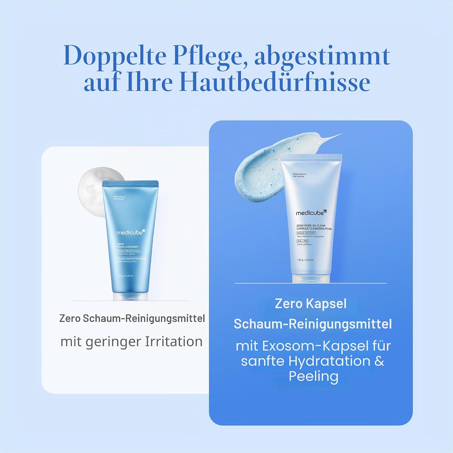 Thumbnail 6 de Medicube Zero Pore Clear Blue Capsule Cleanser – Sanfter Schaumsreiniger mit AHA, BHA & PHA