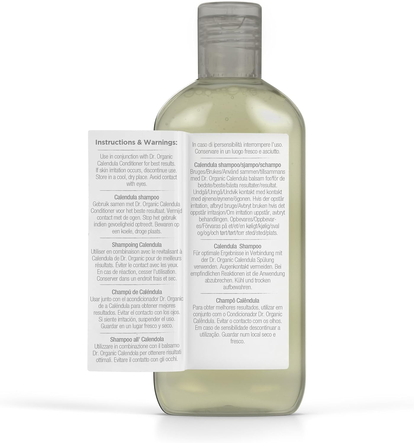 Detalle 2 de Organic Doctor Calendula-shampoo voor gevoelige hoofdhuid, 265 ml