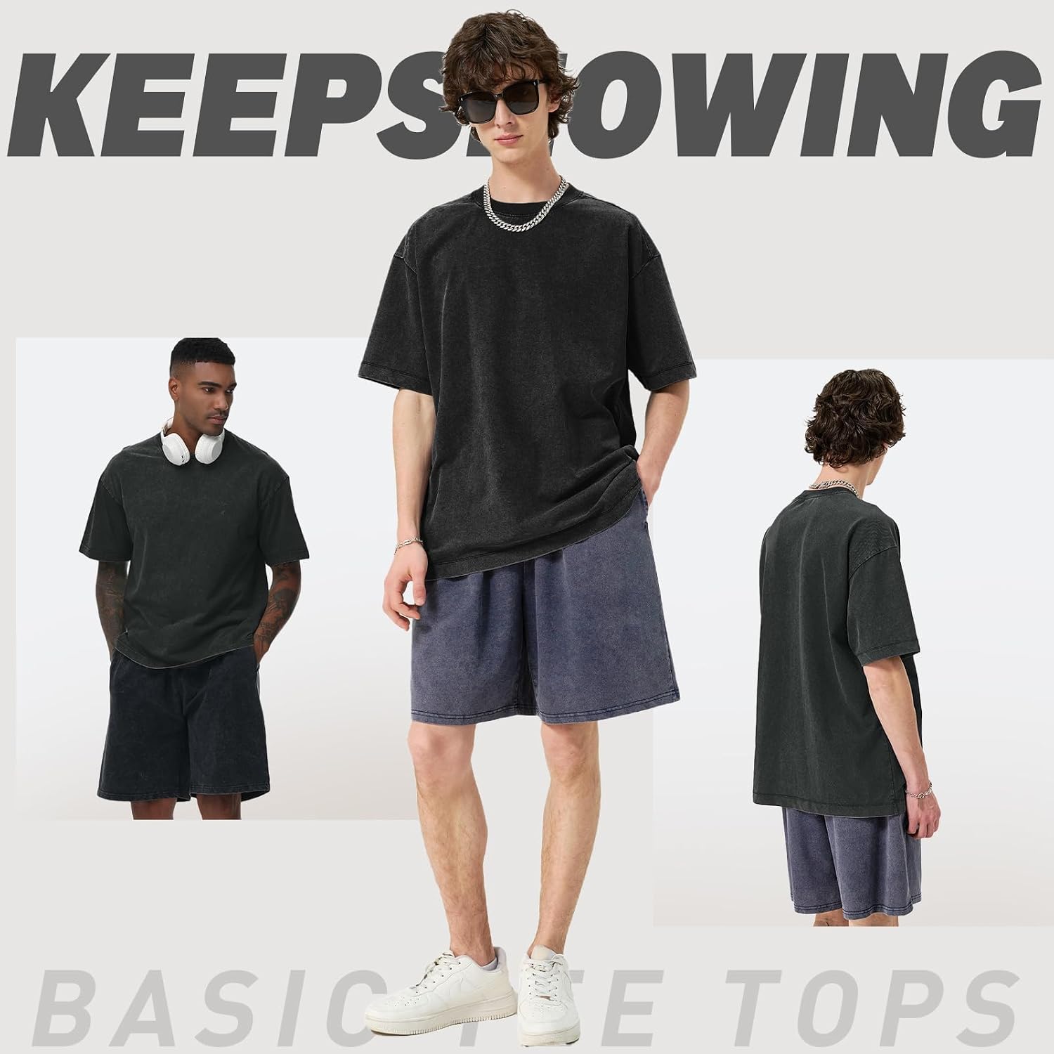 Thumbnail 5 de Men's Cotton Oversized Tee 3 Colors