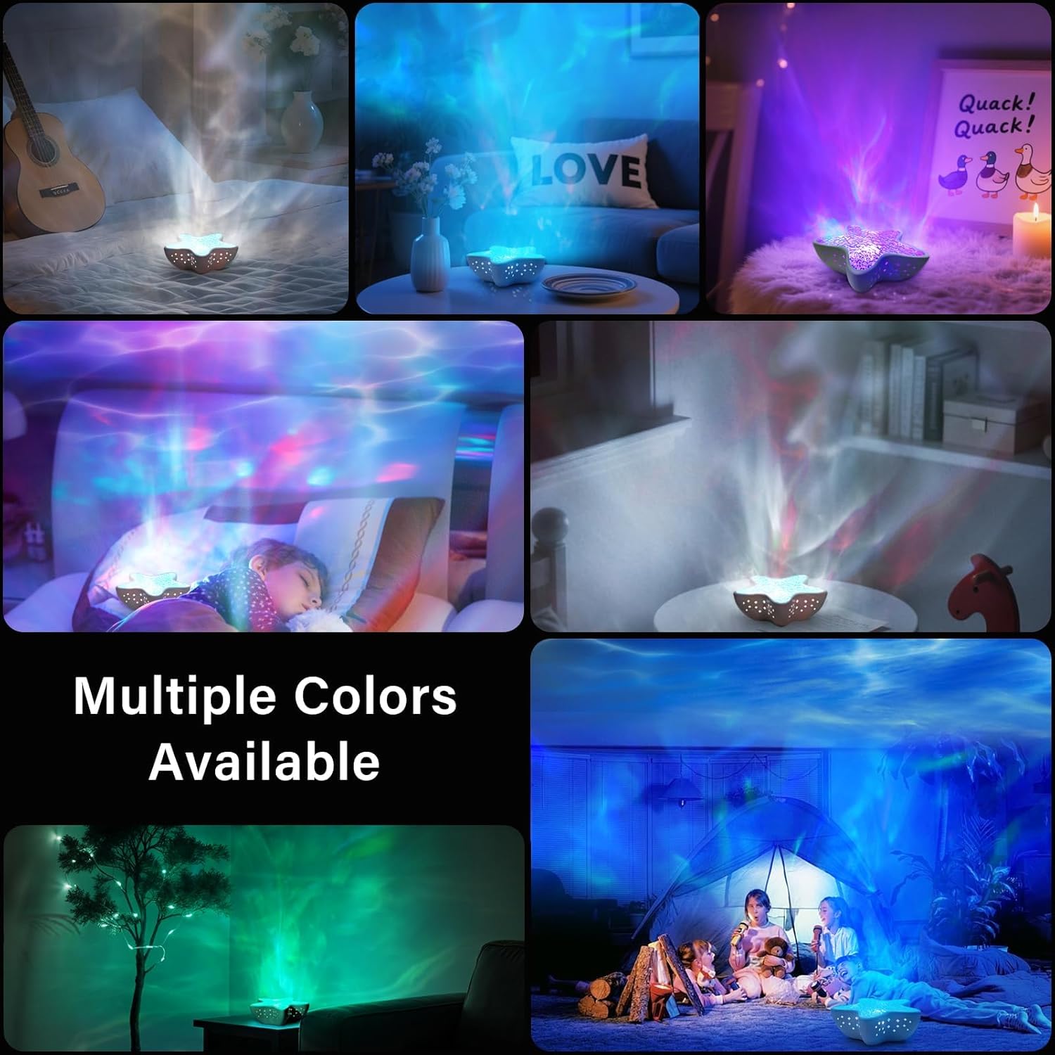 Thumbnail 5 de AmmToo Projecteur Ciel Étoilé Sans Fil — Veilleuse d'ambiance 7 couleurs, USB-C et autonomie 12h
