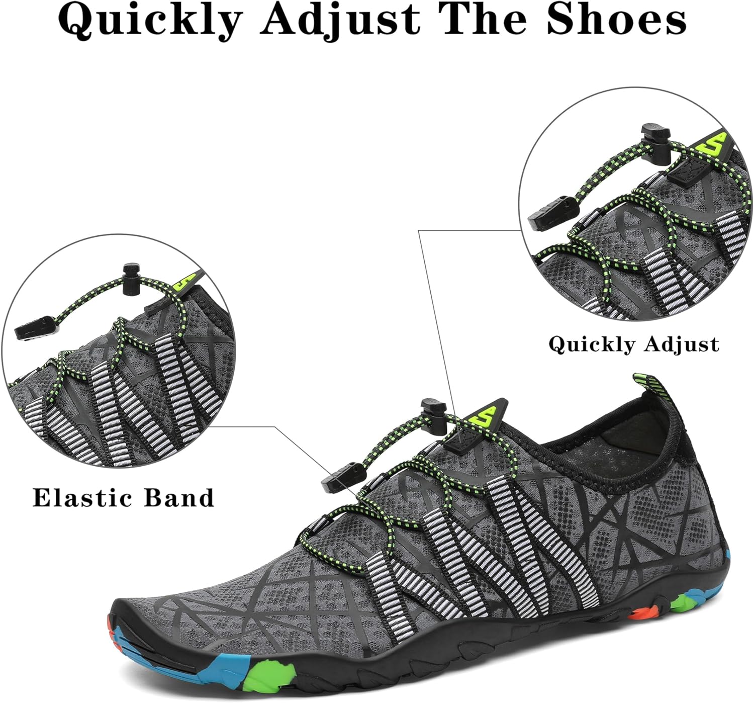 Thumbnail 3 de SAGUARO Badeschuhe Strandschuhe Aquaschuhe – Wasserschuhe für Damen, Herren und Kinder (GR.35-48)