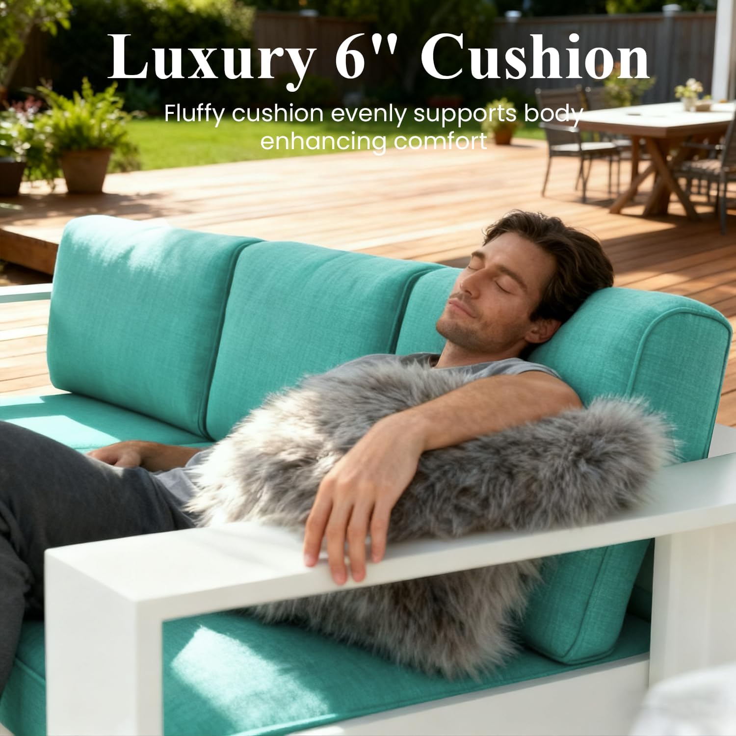 Detalle 2 de LayinSun Patio Furniture Set with 6-Inch Cushions