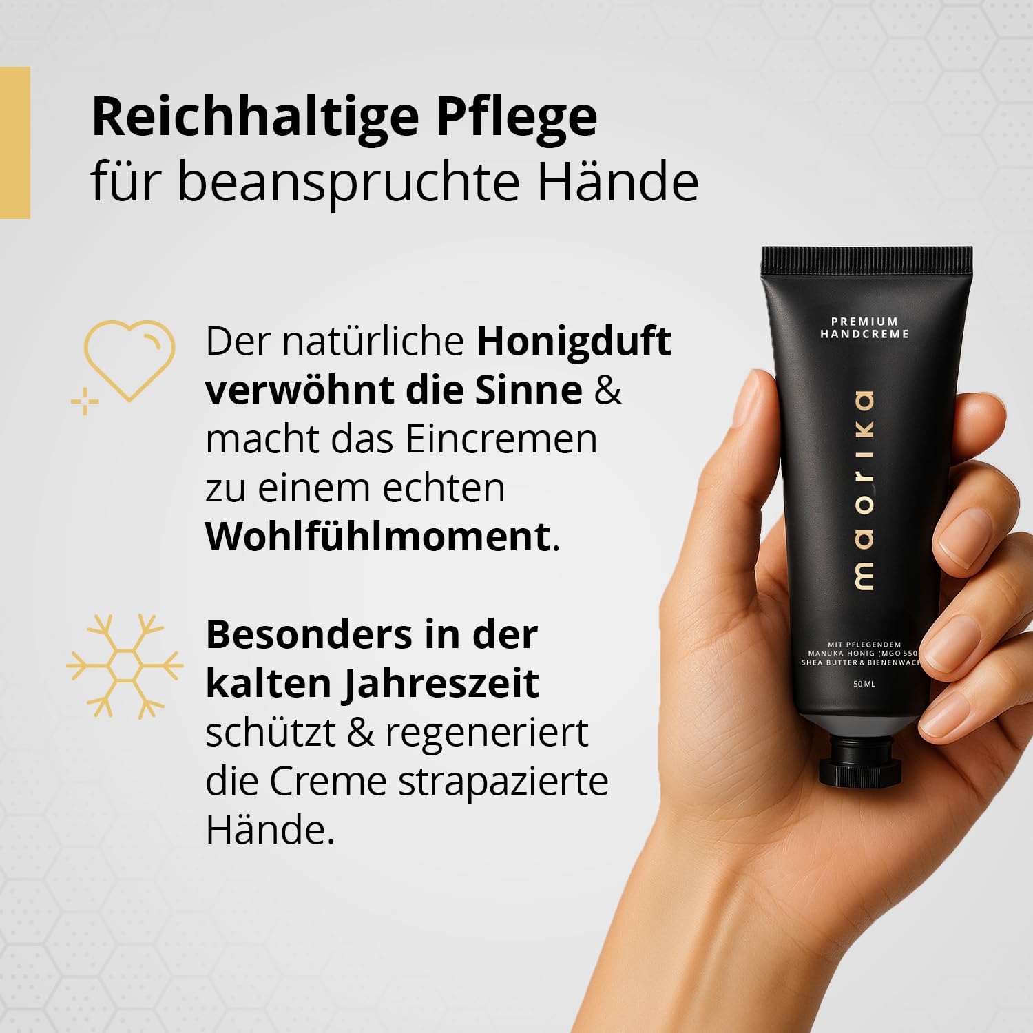 Thumbnail 3 de maorika Premium Handcreme mit Manuka Honig MGO 550 – reichhaltige Pflege für trockene Hände (50 ml)