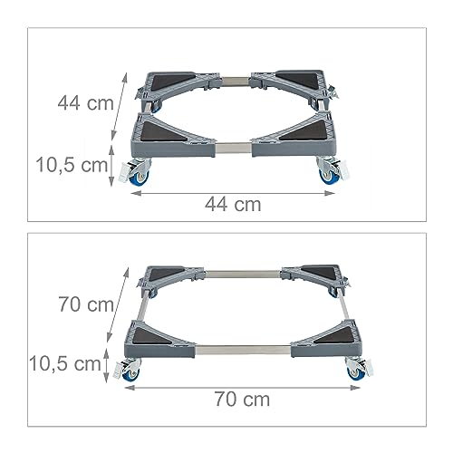 Thumbnail 3 de Relaxdays Soporte Macetas Extensible con Ruedas 🌱