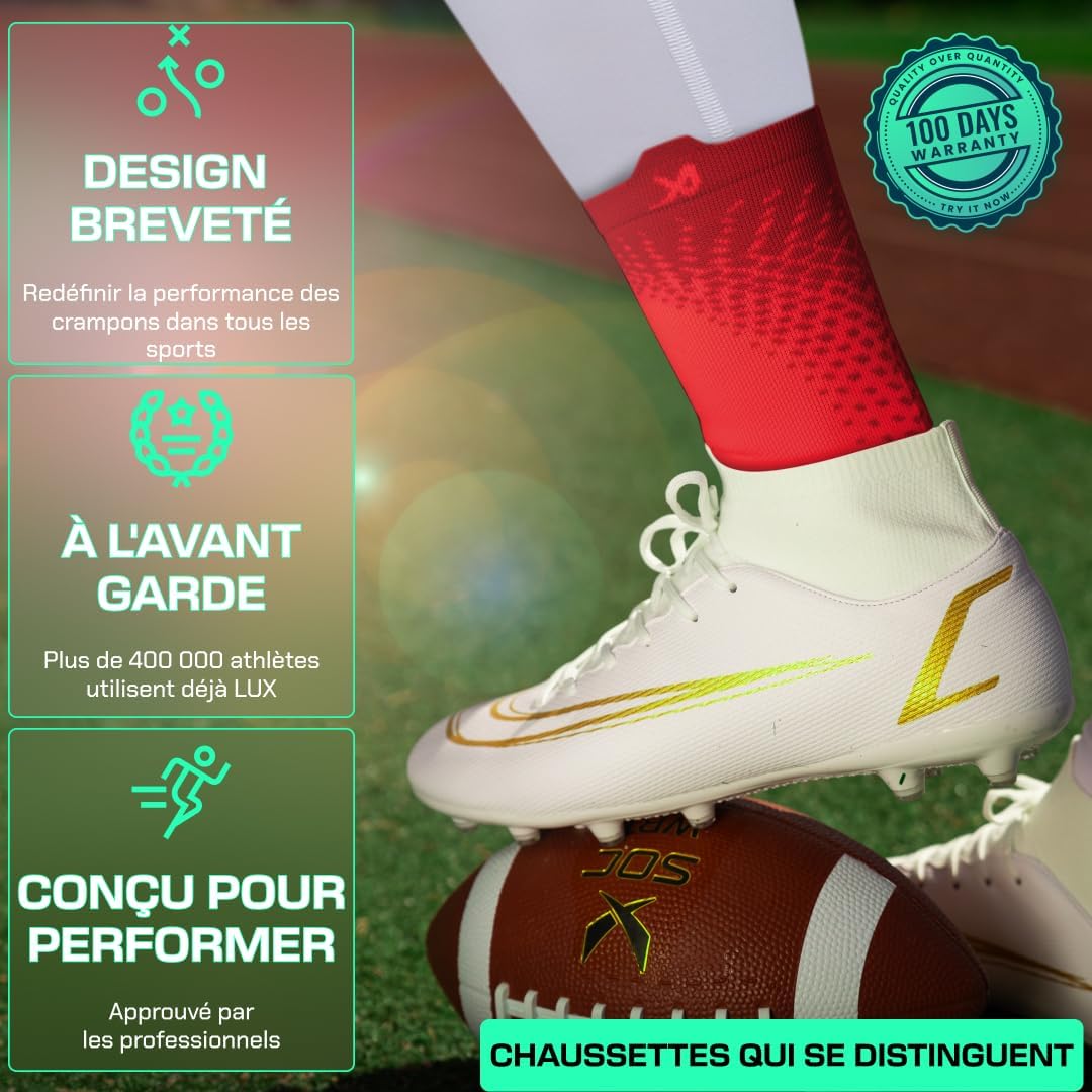 Detalle de Lux V2 Chaussettes de football antidérapantes GripArray™