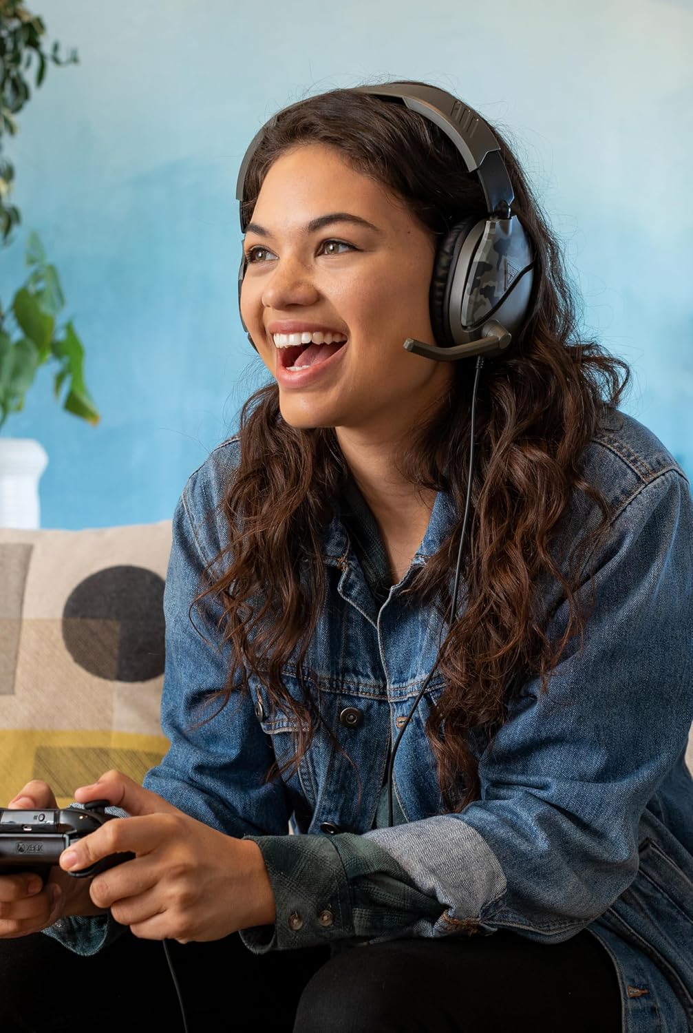 Detalle 2 de Turtle Beach Recon 70 Camo Green Gaming-Headset für Xbox Series X|S, PS5, PS4, PC