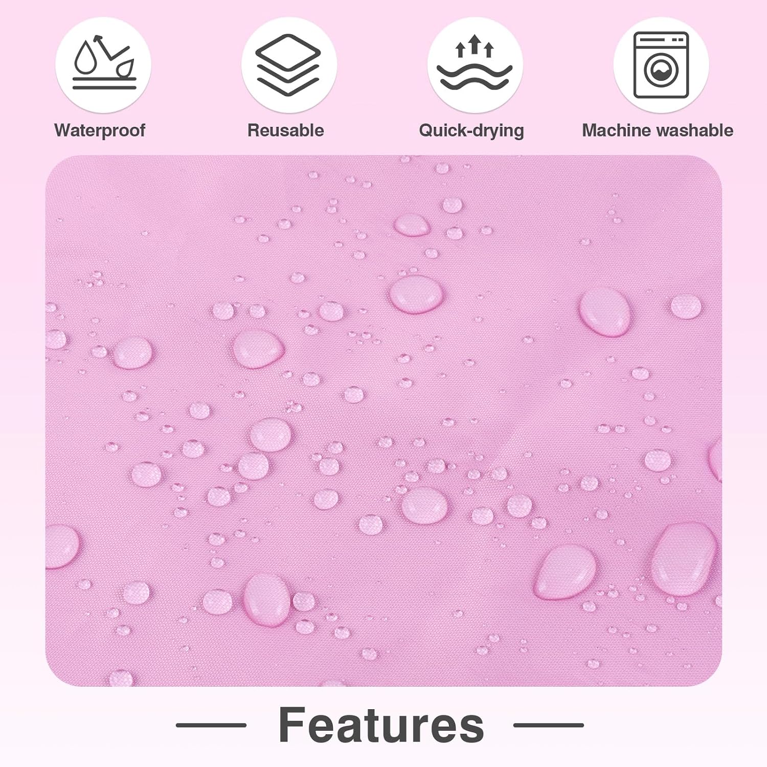 Thumbnail 2 de OTraki Wet Bags 2Pcs Waterproof Wet Dry Bag (30x36cm) – Pink & Purple