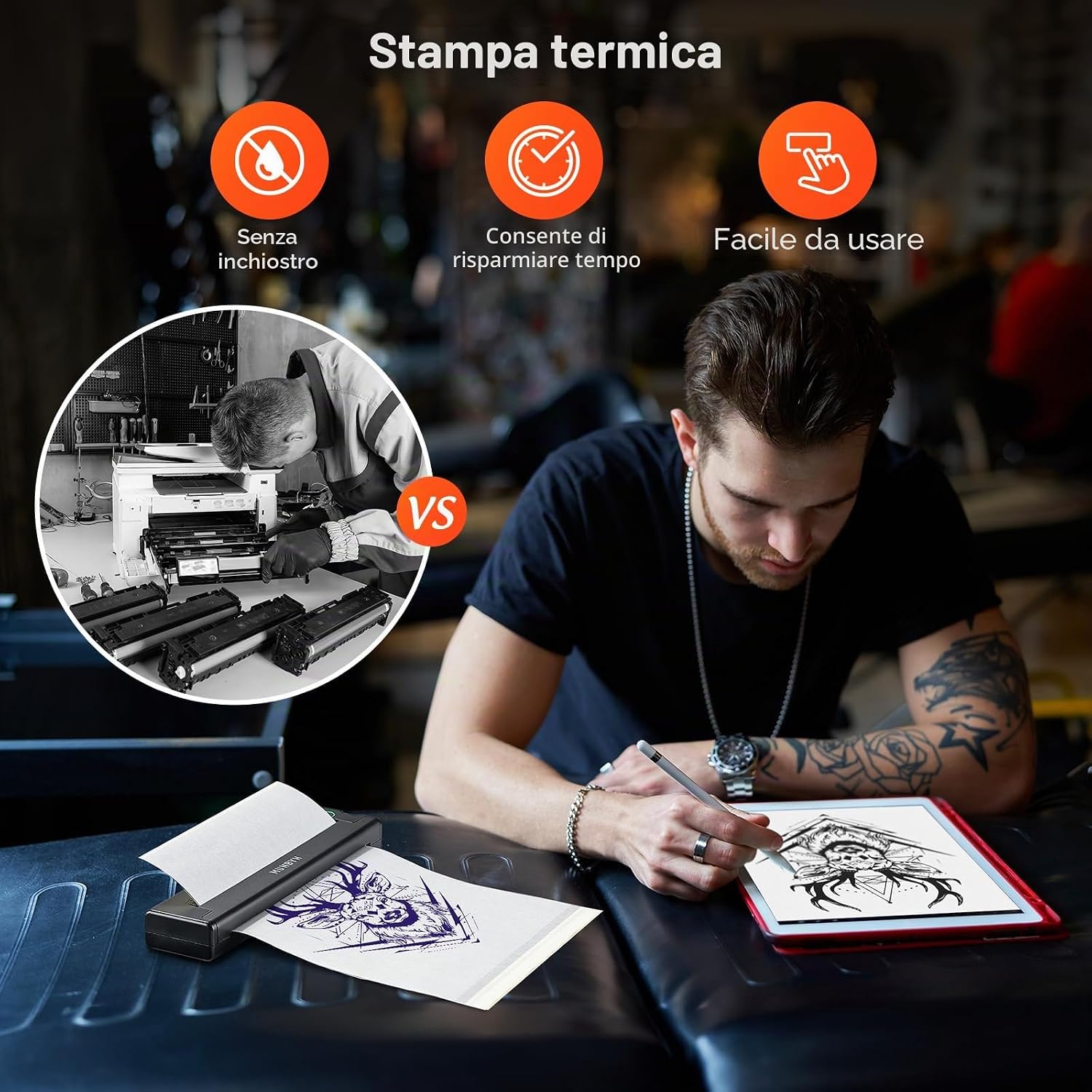 Thumbnail 6 de MUNBYN ITP05 stampante termica 2600 mAh 🖨