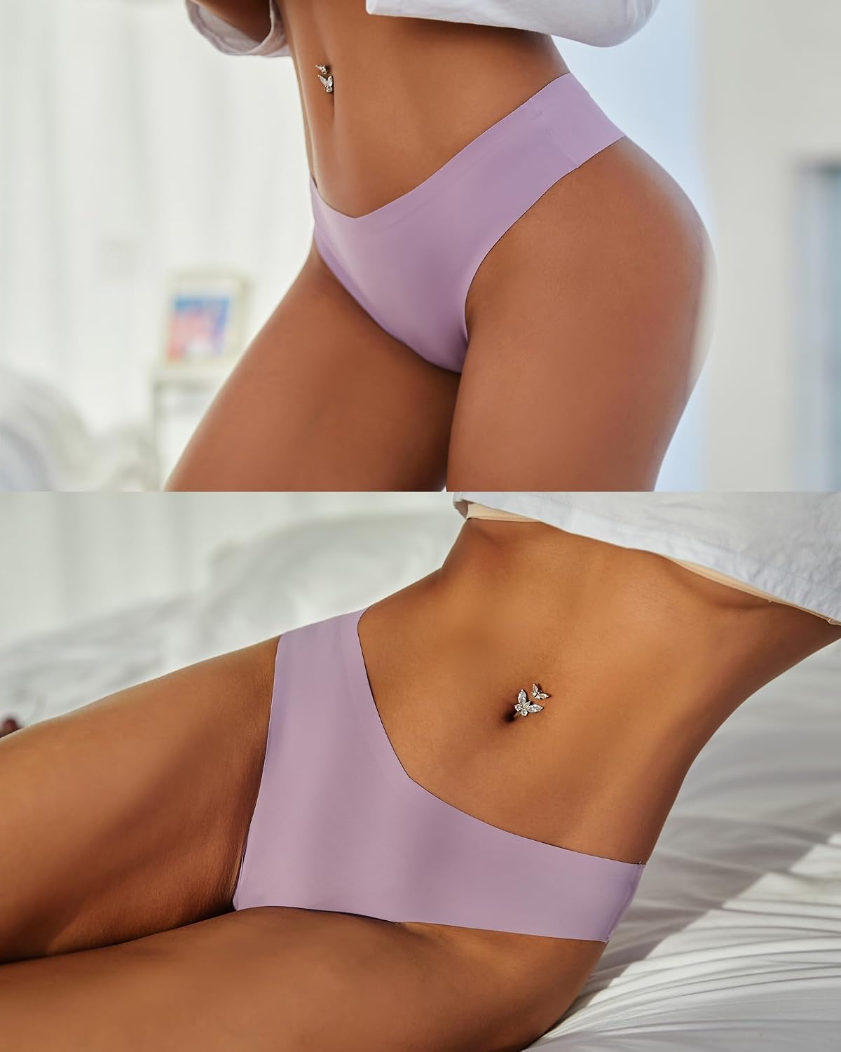 Detalle de ALL OF ME Lot de 6 Strings sans Couture – Tanga Femme, multipack XS-XL