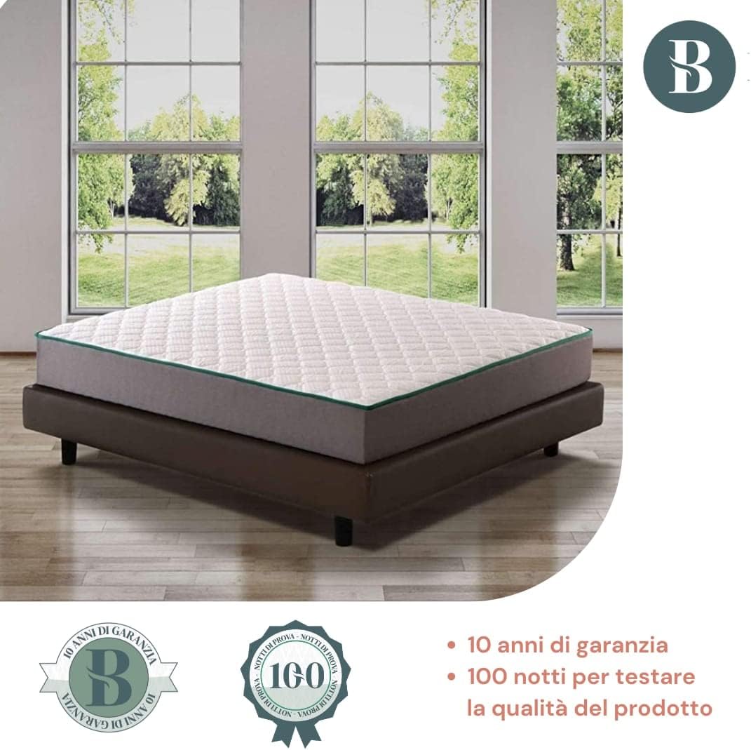 Detalle 2 de Bedshire Essential Materasso Singolo 80x190 in Memory Foam HD – Ortodopedico, 23 cm, Cotone e Tessuto Traspirante, Made in Italy
