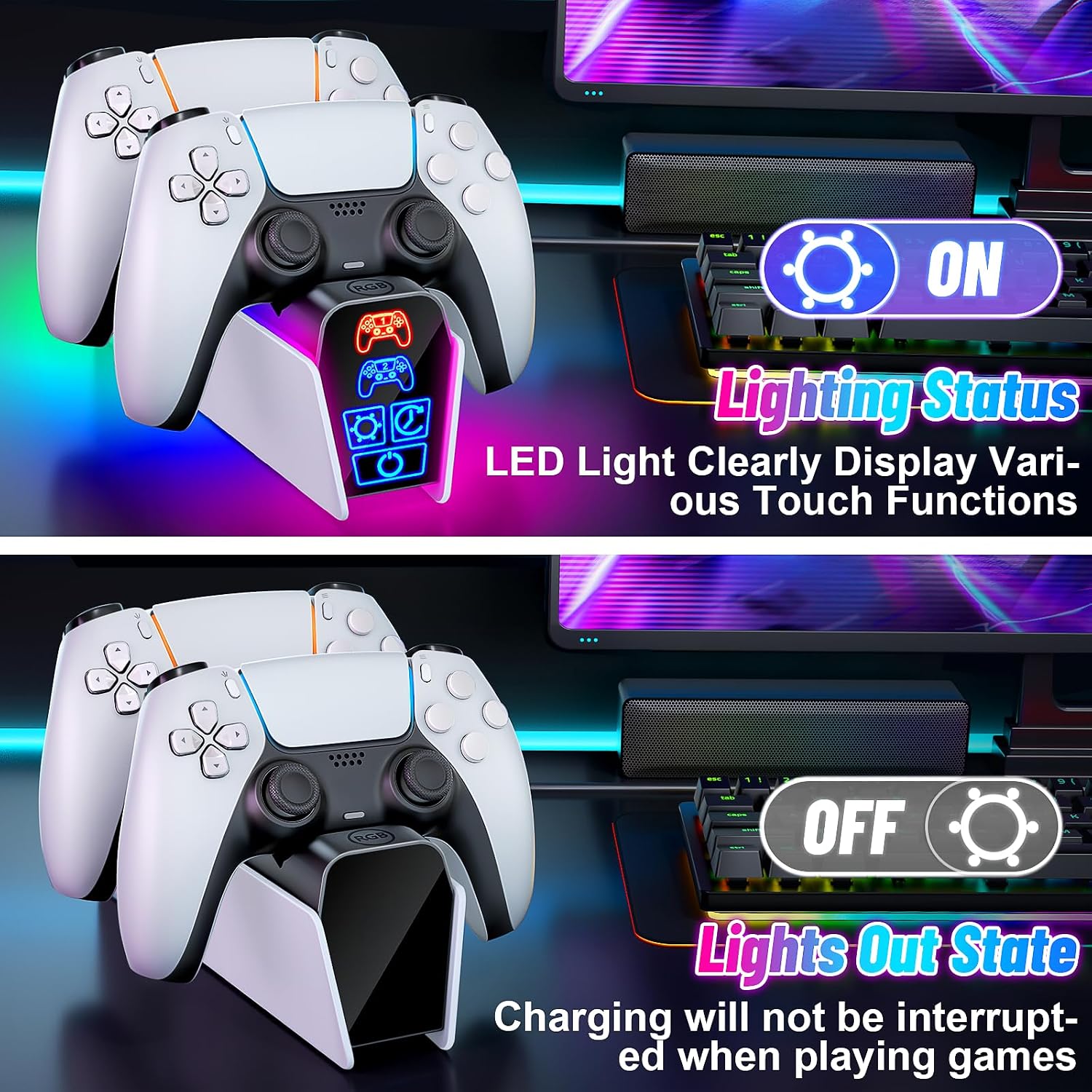 Thumbnail 4 de Fenolical PS5 Charging Station with timer