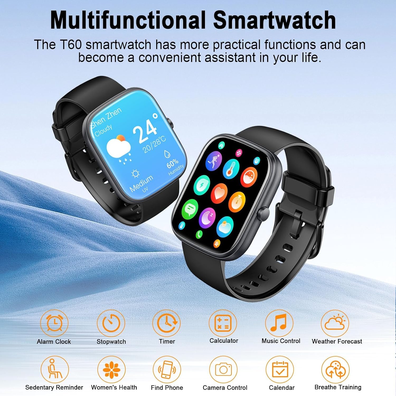 Detalle de uaue Smart Watch for Men/Women (2026) with BT 5.4, 1.91-inch HD display and call functions