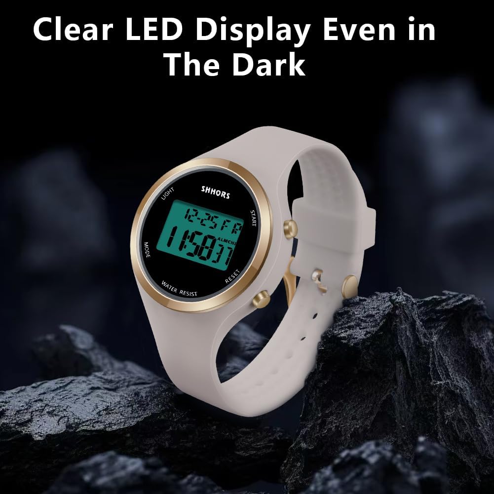 Thumbnail 3 de OFFCUP Damenuhr Digital Uhr Damen Silikonarmband
