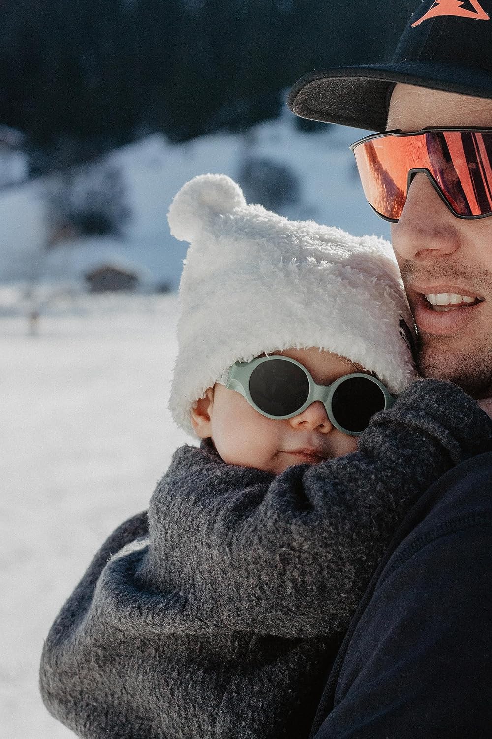 Thumbnail 2 de Béaba Lunettes de soleil pour bébé 0-9 mois – Catégorie 4, protection UV 100%, avec bandeau ajustable Vert sauge