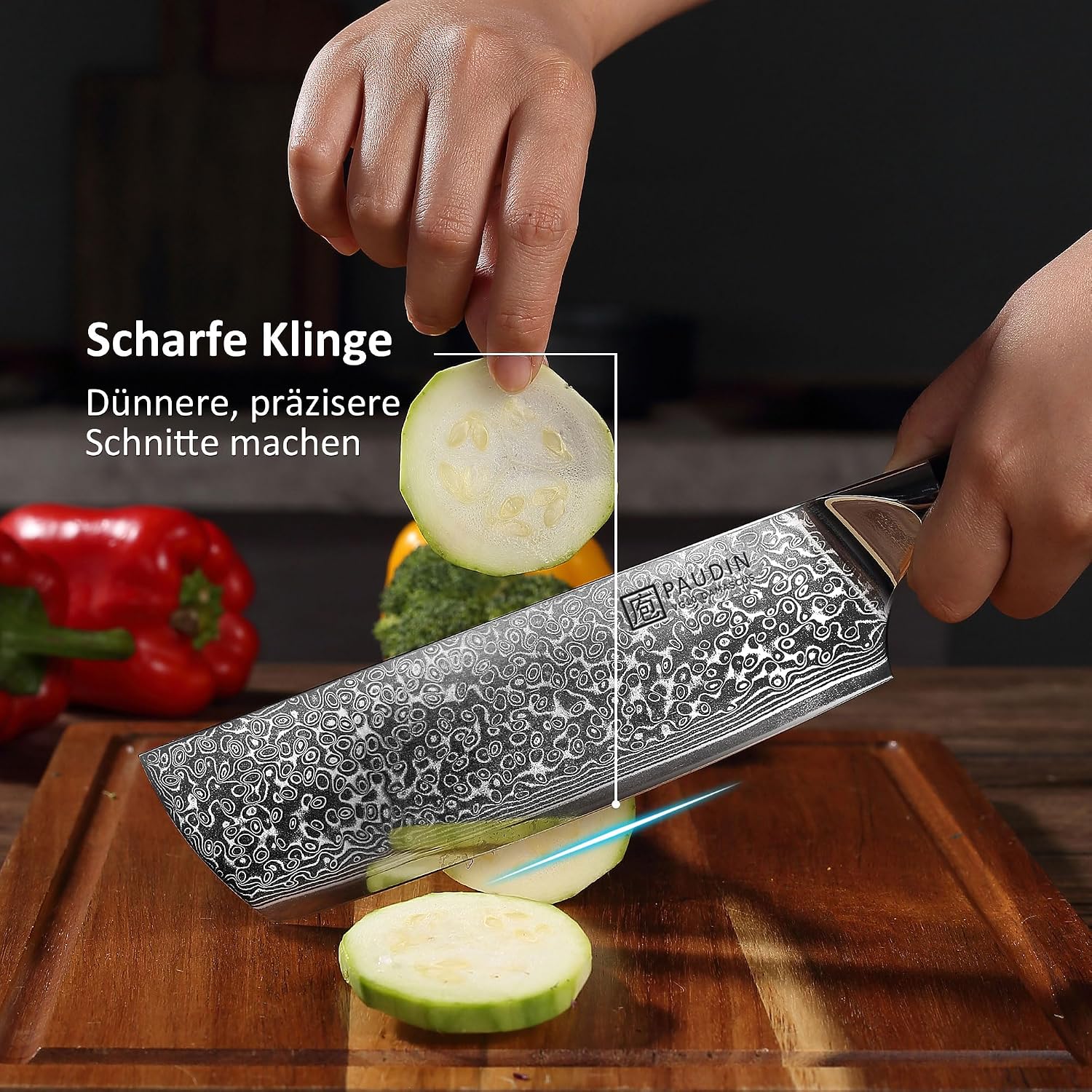 Detalle 2 de PAUDIN Damastmesser Set 3-teilig