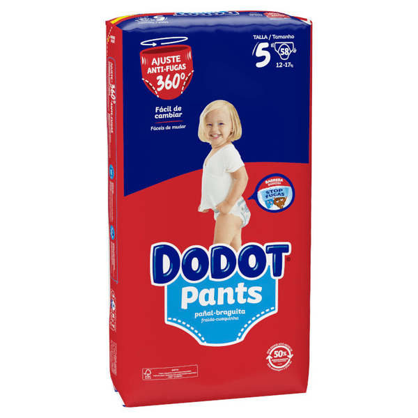 Detalle de Dodot Pants T5 Pañal-Braguita 2x58 uds - Comodidad y Sujeción 🌟