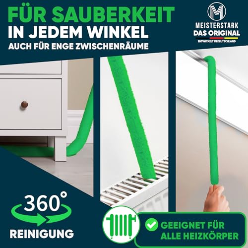 Detalle 2 de M Meisterstark Heizungsbürste 115 cm, flexibel und mit Entlüftungsschlüssel