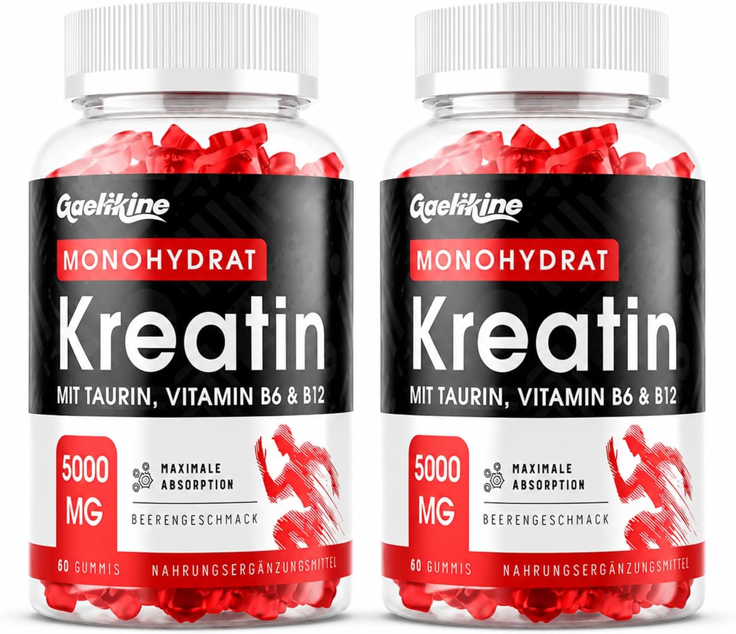 Thumbnail 6 de Creatin Monohydrat Gummibärchen 5000 mg – Hochdosiert, vegan, Beerengeschmack
